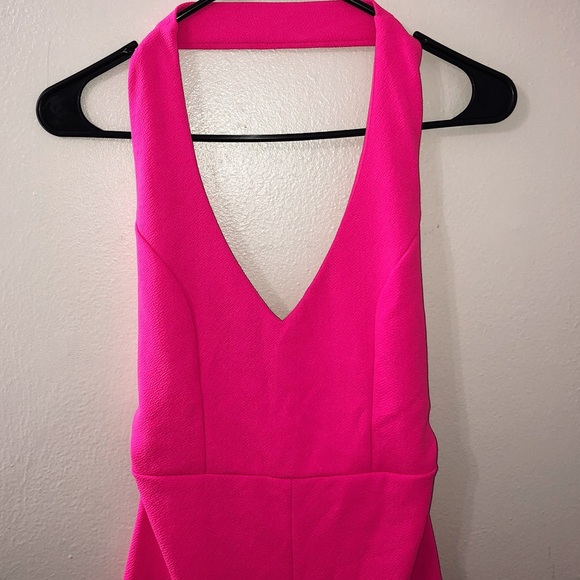 Pink Halter Dress Summer Sexy - Picture 4 of 5